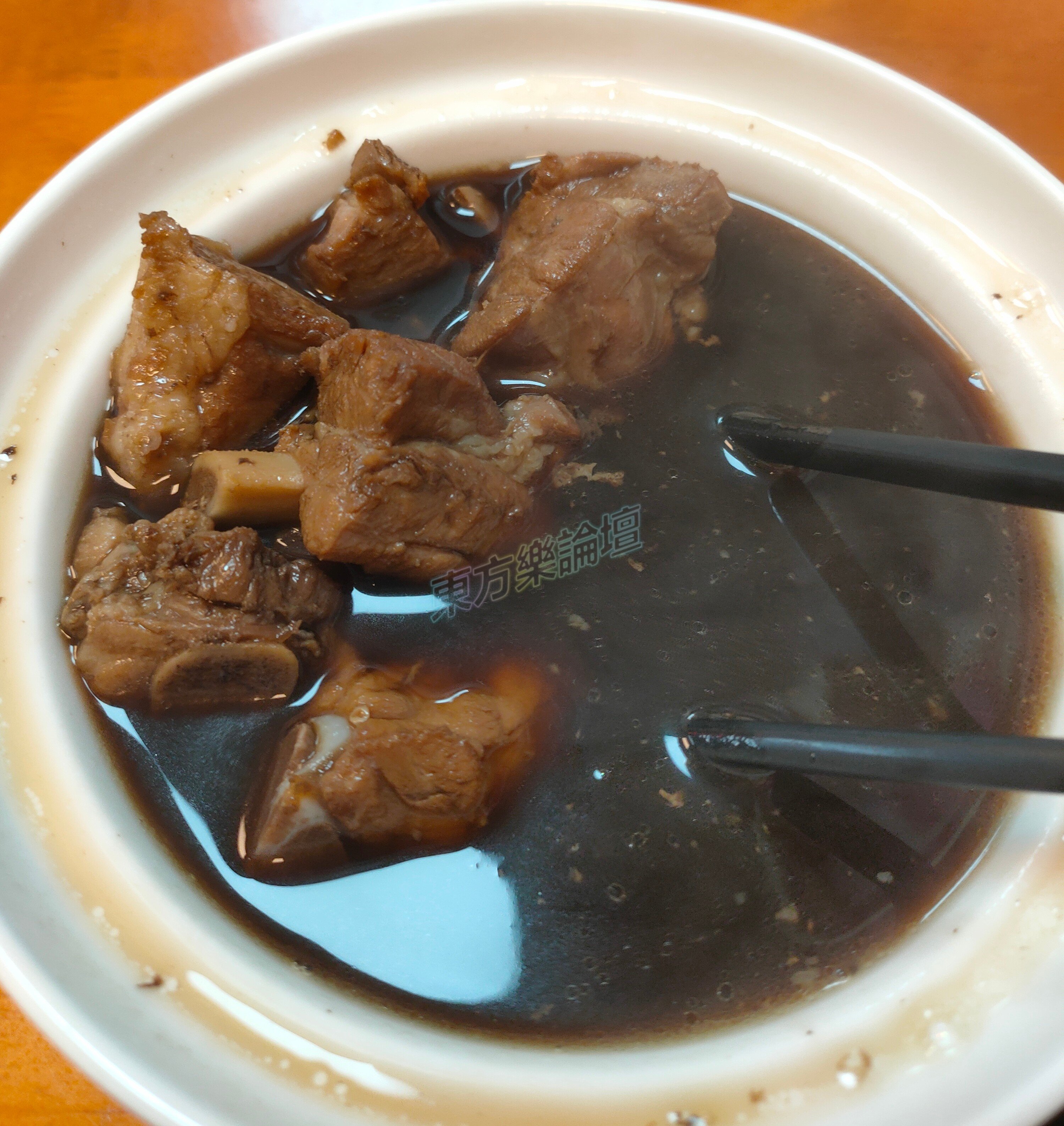 80元的藥膳排骨肉很多